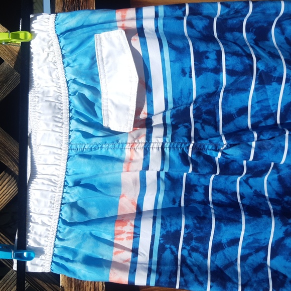 George Blue striped tiedye pattern shorts - Picture 5 of 6